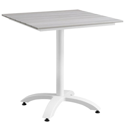 Modway Furniture Junction 5 Piece Outdoor Patio Dining Set - EEI-1760-GRY-WHI-SET
