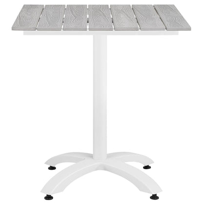Modway Furniture Junction 5 Piece Outdoor Patio Dining Set - EEI-1760-GRY-WHI-SET