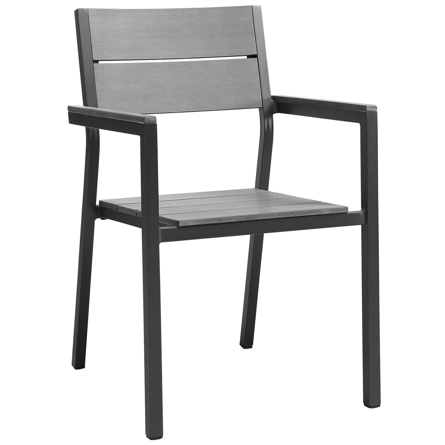 Modway Furniture Maine 5 Piece Outdoor Patio Dining Set - EEI-1761-WHI-LGR-SET