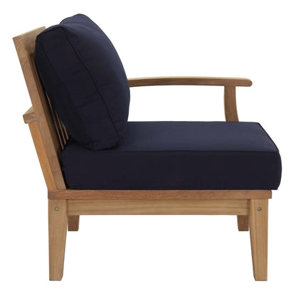 Modway Furniture Marina 6 Piece Outdoor Patio Teak Set by Modway - EEI-1816-NAT-GRY-SET