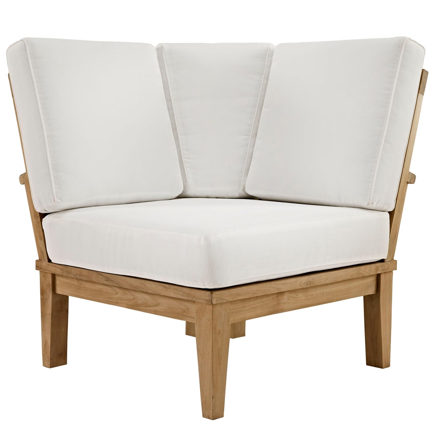Modway Furniture Marina 6 Piece Outdoor Patio Teak Set by Modway - EEI-1816-NAT-GRY-SET