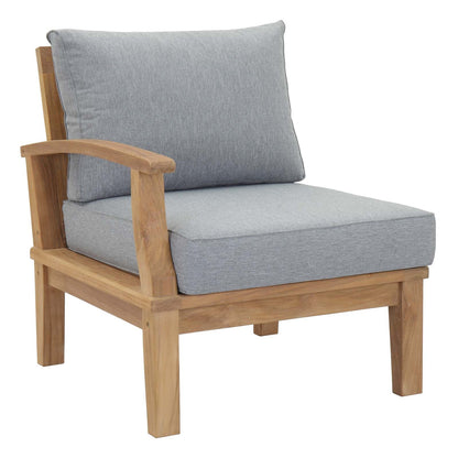 Modway Furniture Marina 8 Piece Outdoor Patio Teak Set by Modway – EEI-1817-NAT-GRY-SET