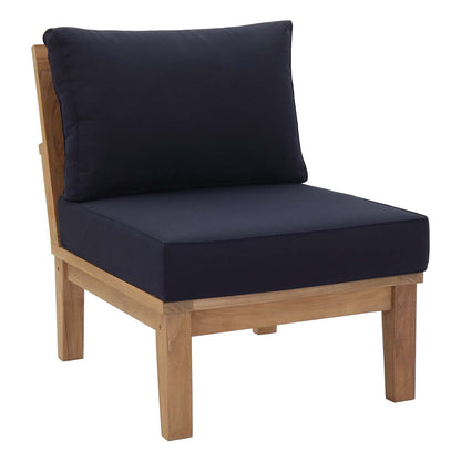 Modway Furniture Marina 8 Piece Outdoor Patio Teak Set by Modway – EEI-1817-NAT-GRY-SET
