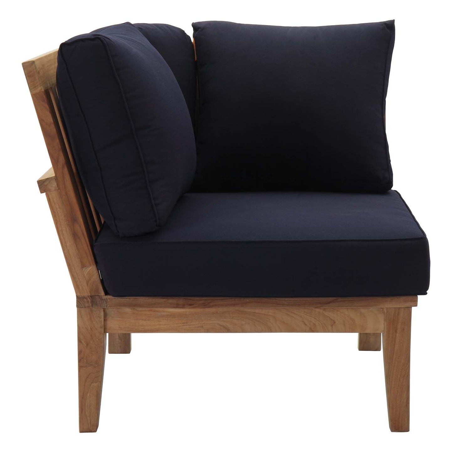Modway Furniture Marina 3 Piece Outdoor Patio Teak Set by Modway - EEI-1820-NAT-GRY-SET