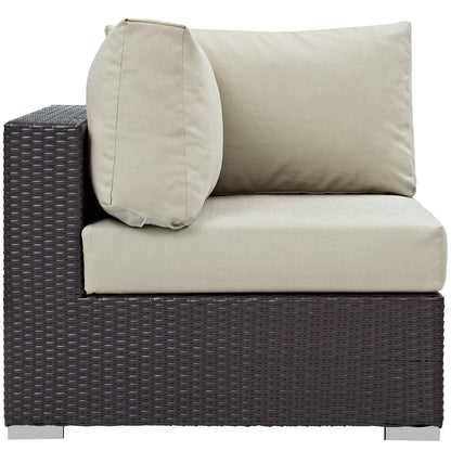 Modway Furniture Gather 7 Piece Outdoor Patio Sectional Set by Modway - EEI-1808-EXP-BEI-SET
