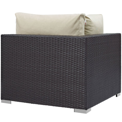 Modway Furniture Convene 5 Piece Outdoor Patio Sectional Set by Modway –EEI-2172-EXP-BEI-SET