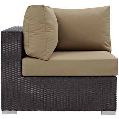 Modway Furniture Convene 5 Piece Outdoor Patio Sectional Set by Modway –EEI-2172-EXP-BEI-SET
