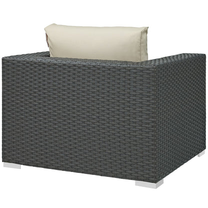 Modway furniture Sojourn Outdoor Patio Sunbrella Armchair - EEI-1850-CHC-BEI