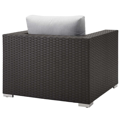 Modway furniture Sojourn Outdoor Patio Sunbrella Armchair - EEI-1850-CHC-BEI