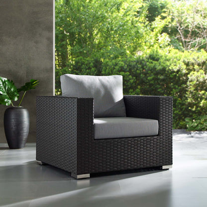 Modway furniture Sojourn Outdoor Patio Sunbrella Armchair - EEI-1850-CHC-BEI