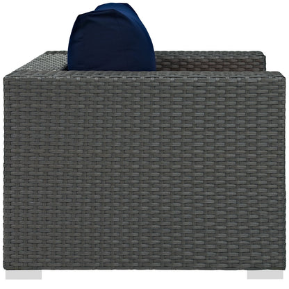 Modway furniture Sojourn Outdoor Patio Sunbrella Armchair - EEI-1850-CHC-BEI