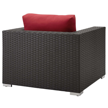 Modway furniture Sojourn Outdoor Patio Sunbrella Armchair - EEI-1850-CHC-BEI