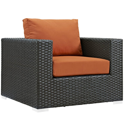 Modway furniture Sojourn Outdoor Patio Sunbrella Armchair - EEI-1850-CHC-BEI