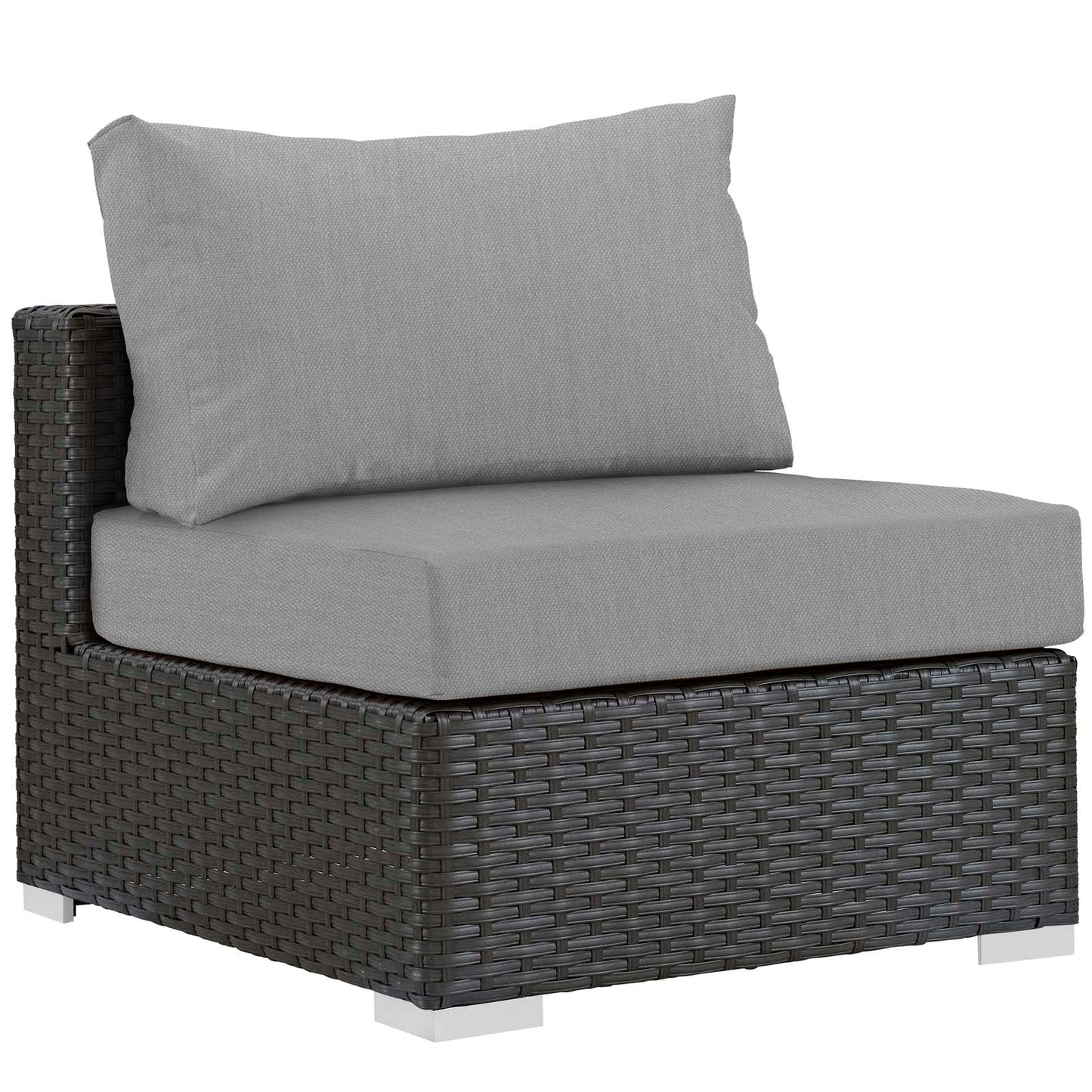 Modway Furniture Sojourn Outdoor Patio Fabric Sunbrella Armless - EEI-1854-CHC-BEI