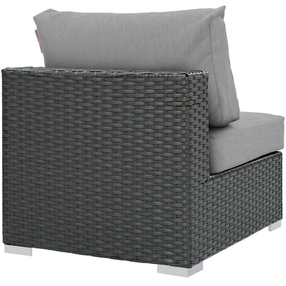 Modway Furniture Sojourn Outdoor Patio Fabric Sunbrella Armless - EEI-1854-CHC-BEI