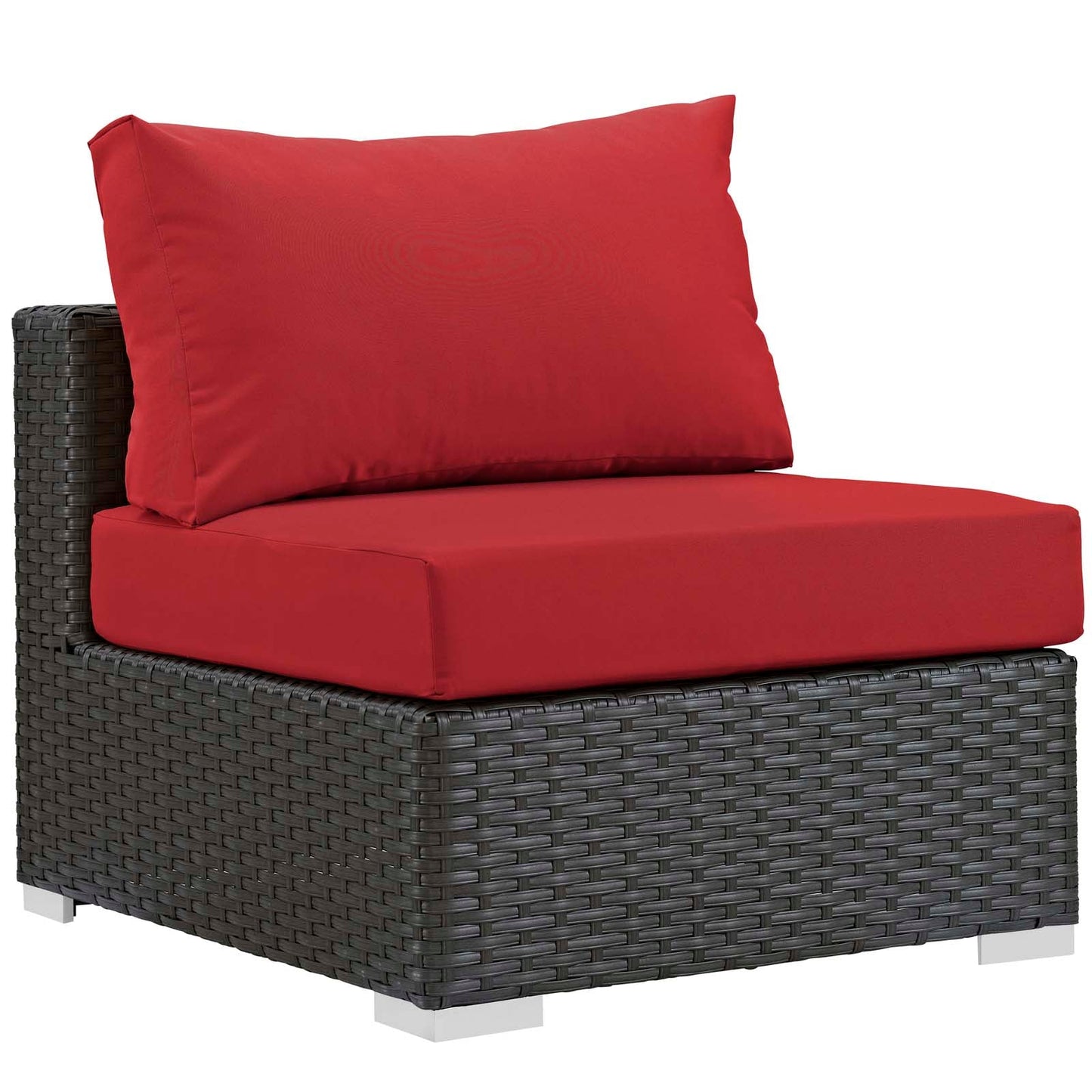 Modway Furniture Sojourn Outdoor Patio Fabric Sunbrella Armless - EEI-1854-CHC-BEI