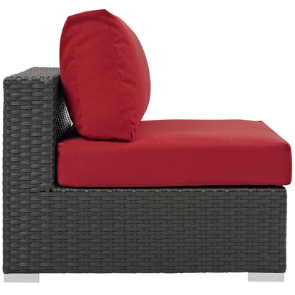 Modway Furniture Sojourn Outdoor Patio Fabric Sunbrella Armless - EEI-1854-CHC-BEI