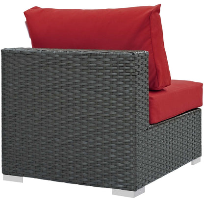 Modway Furniture Sojourn Outdoor Patio Fabric Sunbrella Armless - EEI-1854-CHC-BEI