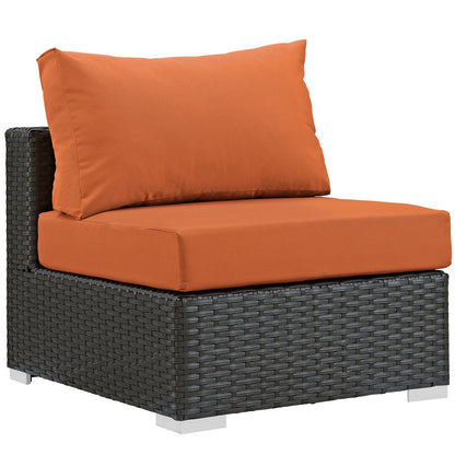 Modway Furniture Sojourn Outdoor Patio Fabric Sunbrella Armless - EEI-1854-CHC-BEI