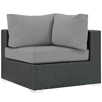 Modway Furniture Sojourn Outdoor Patio Sunbrella Corner - EEI-1856-CHC-BEI