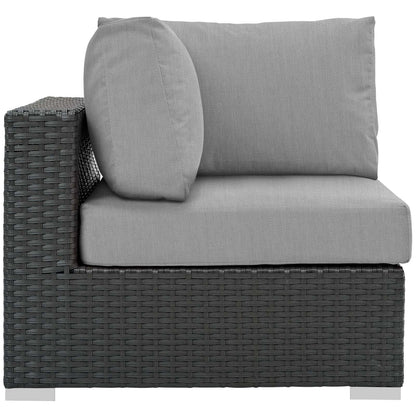 Modway Furniture Sojourn Outdoor Patio Sunbrella Corner - EEI-1856-CHC-BEI