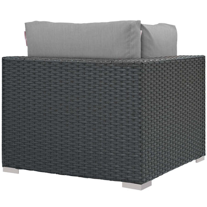 Modway Furniture Sojourn Outdoor Patio Sunbrella Corner - EEI-1856-CHC-BEI