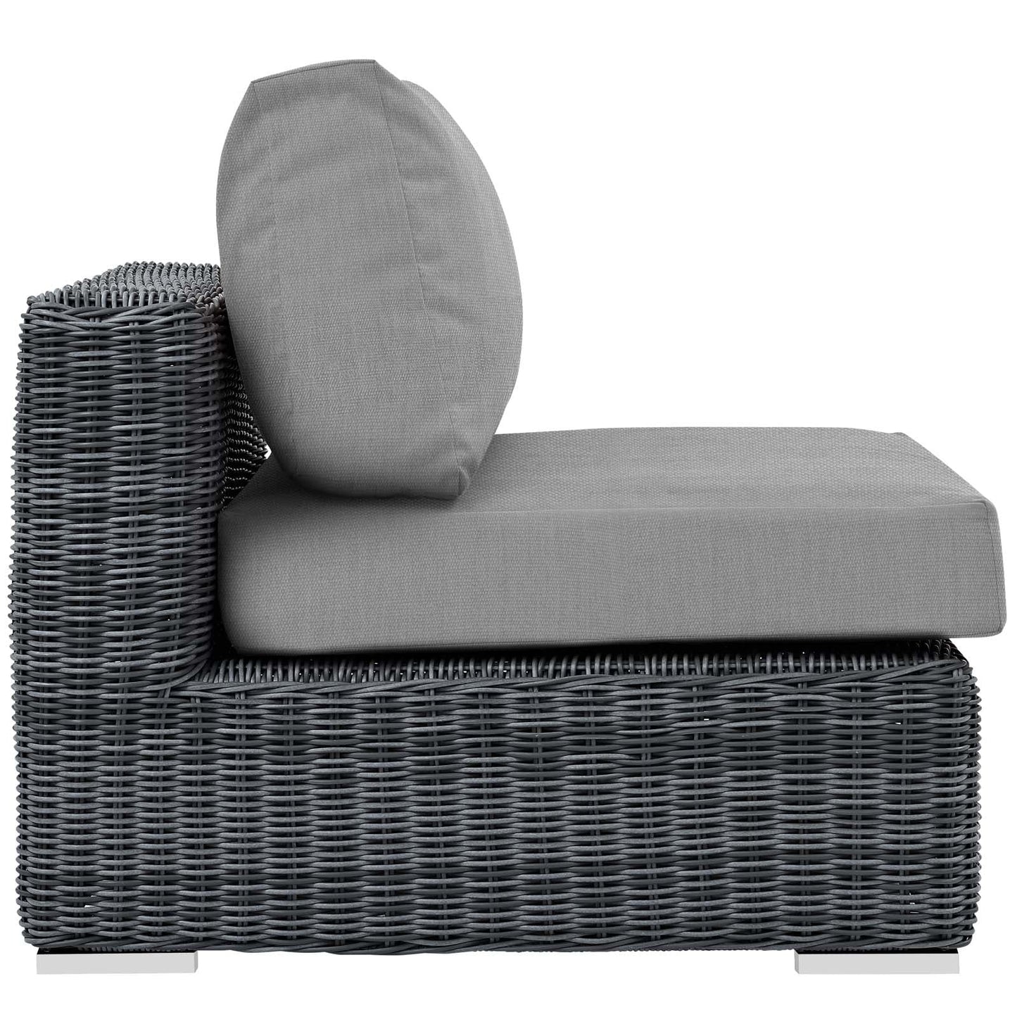 Modway Furniture Summon Outdoor Patio Sunbrella Armless - EEI-1868-GRY-BEI