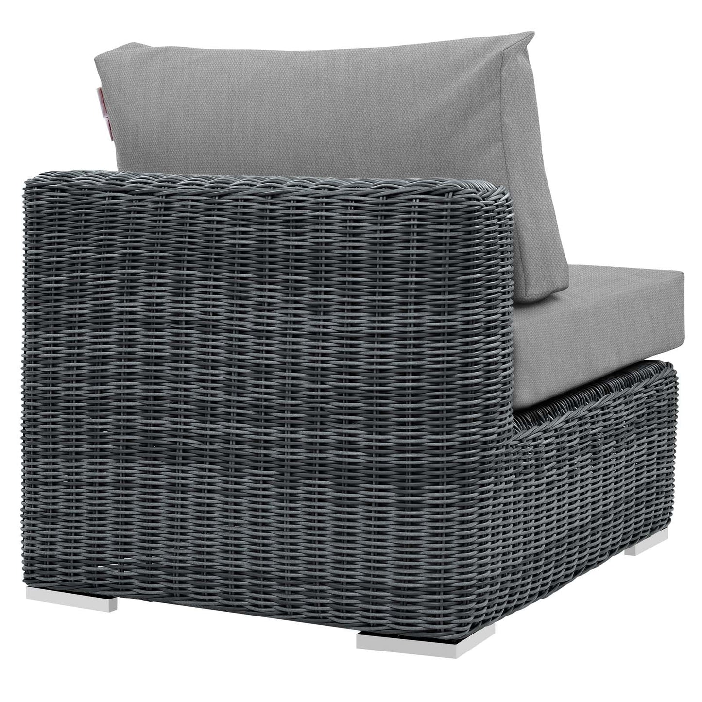 Modway Furniture Summon Outdoor Patio Sunbrella Armless - EEI-1868-GRY-BEI
