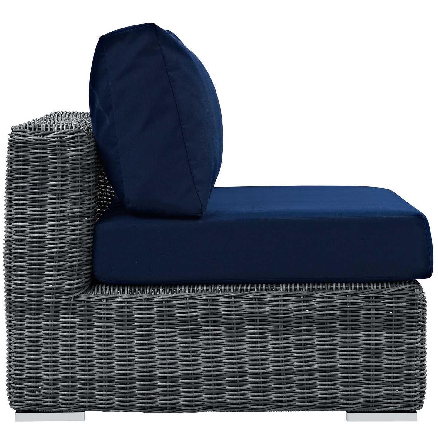 Modway Furniture Summon Outdoor Patio Sunbrella Armless - EEI-1868-GRY-BEI