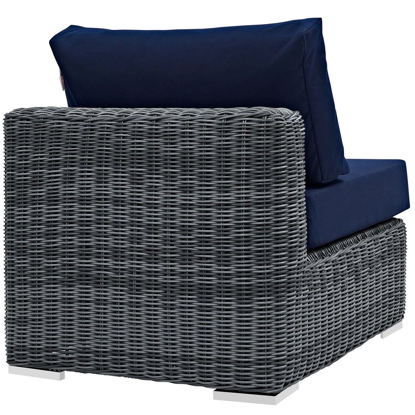 Modway Furniture Summon Outdoor Patio Sunbrella Armless - EEI-1868-GRY-BEI