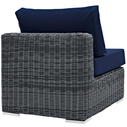 Modway Furniture Summon Outdoor Patio Sunbrella Armless - EEI-1868-GRY-BEI