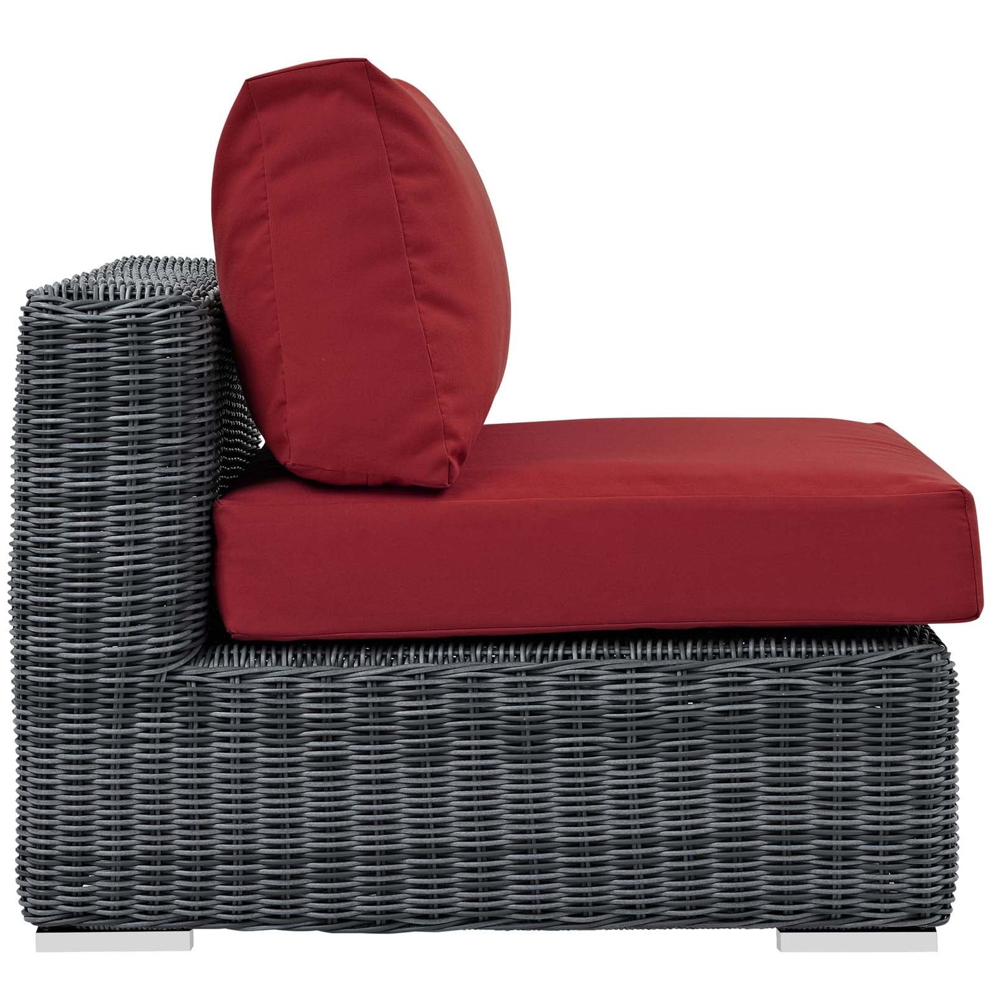 Modway Furniture Summon Outdoor Patio Sunbrella Armless - EEI-1868-GRY-BEI