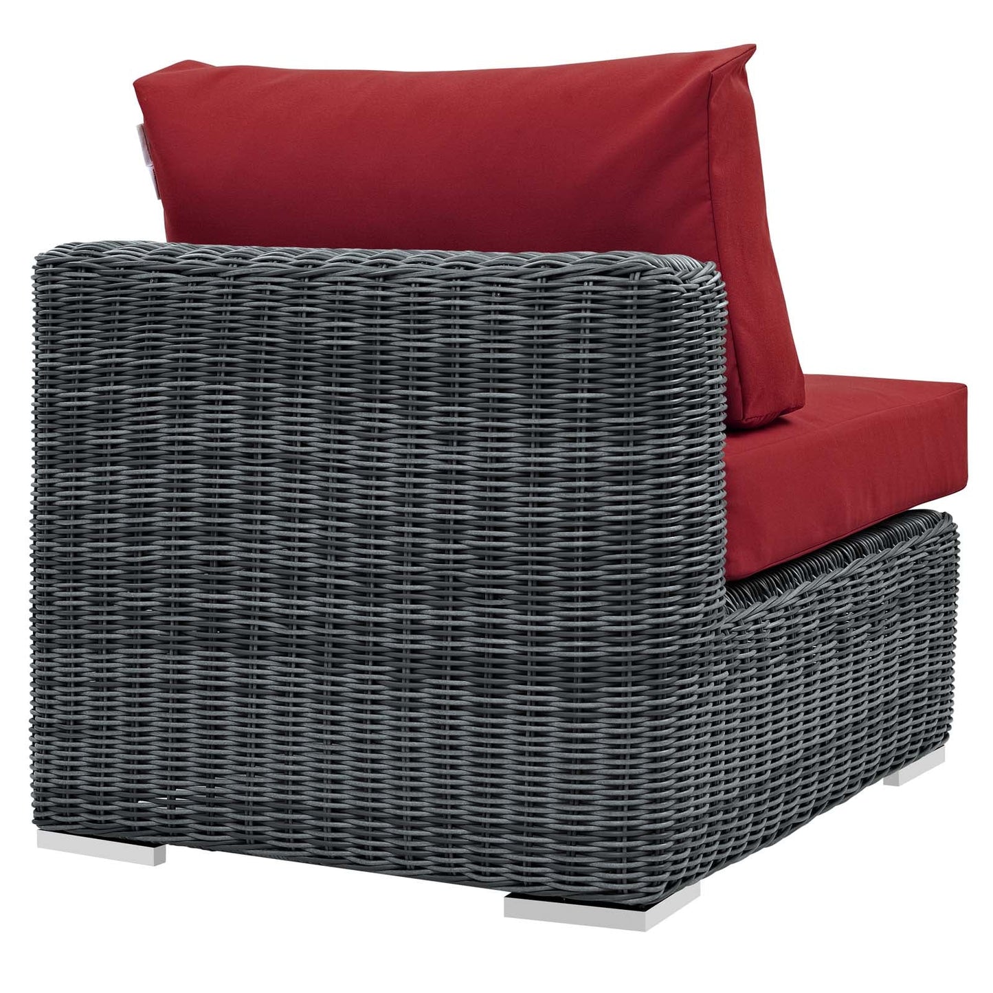 Modway Furniture Summon Outdoor Patio Sunbrella Armless - EEI-1868-GRY-BEI