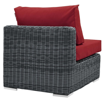 Modway Furniture Summon Outdoor Patio Sunbrella Armless - EEI-1868-GRY-BEI