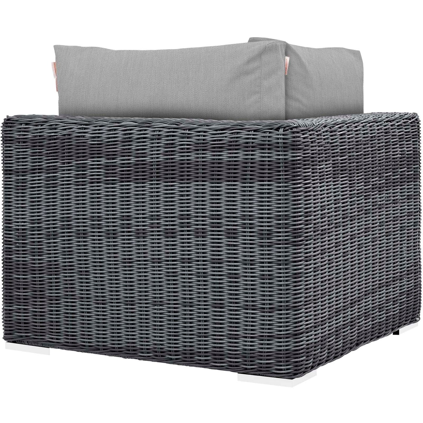 Modway Furniture Summon Outdoor Patio Sunbrella Corner - EEI-1870-GRY-BEI