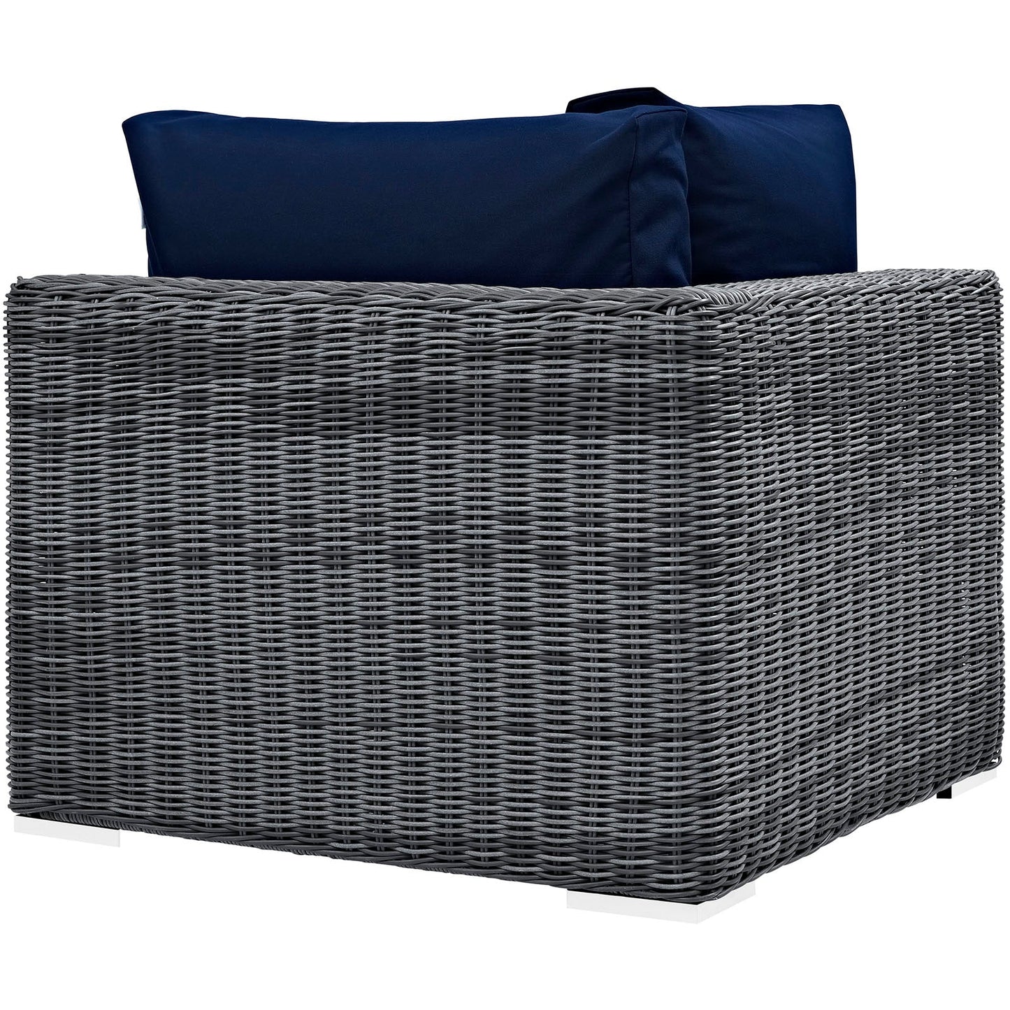 Modway Furniture Summon Outdoor Patio Sunbrella Corner - EEI-1870-GRY-BEI