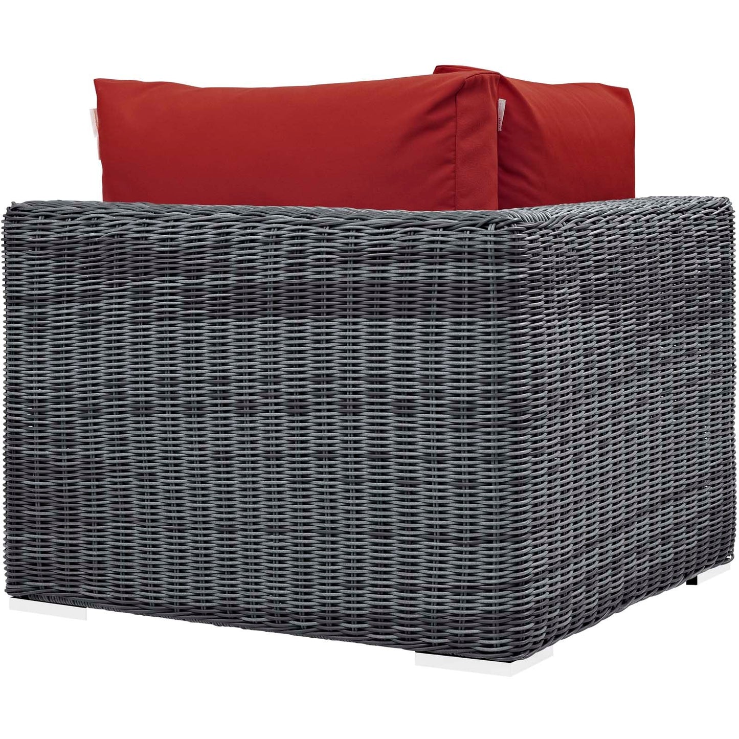 Modway Furniture Summon Outdoor Patio Sunbrella Corner - EEI-1870-GRY-BEI