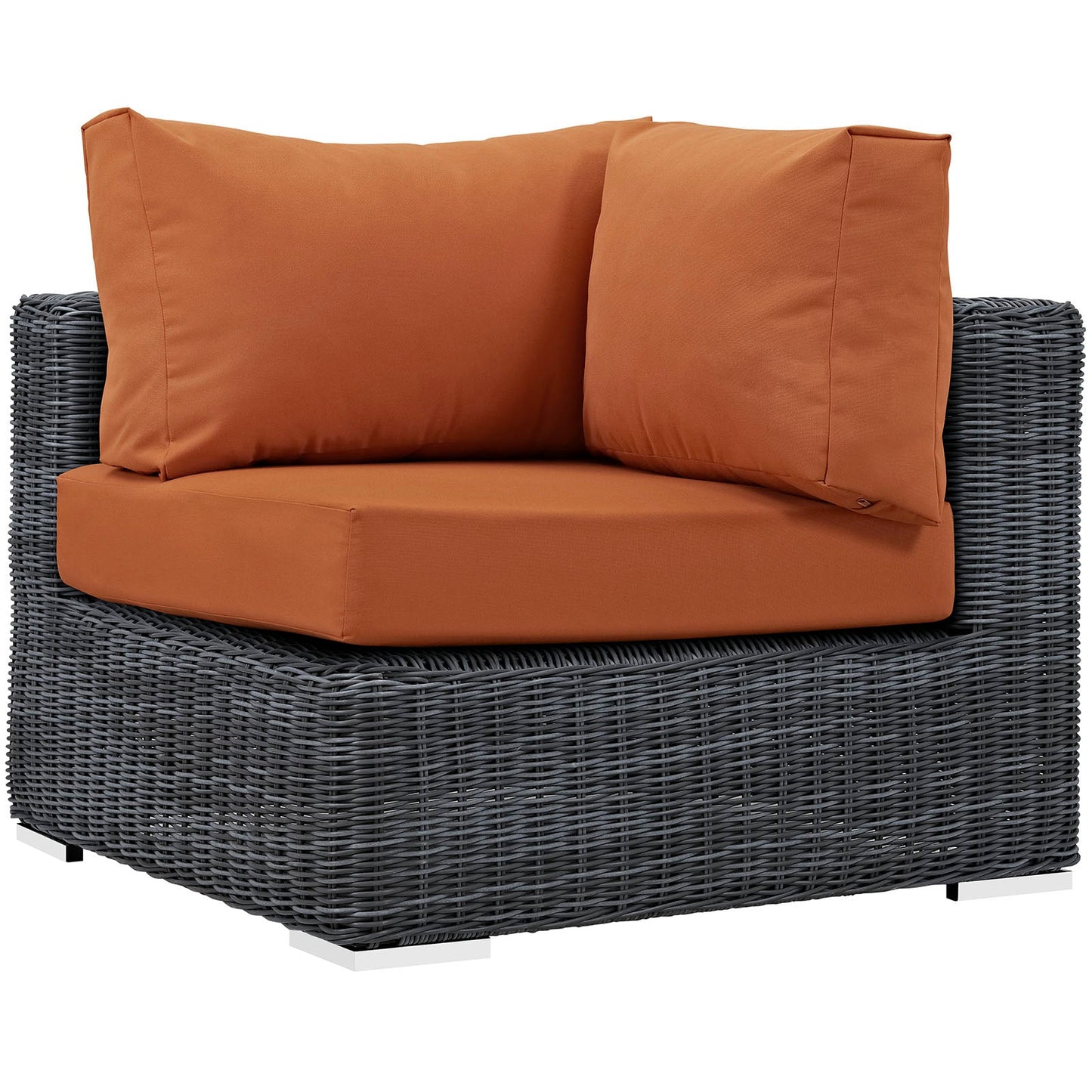 Modway Furniture Summon Outdoor Patio Sunbrella Corner - EEI-1870-GRY-BEI