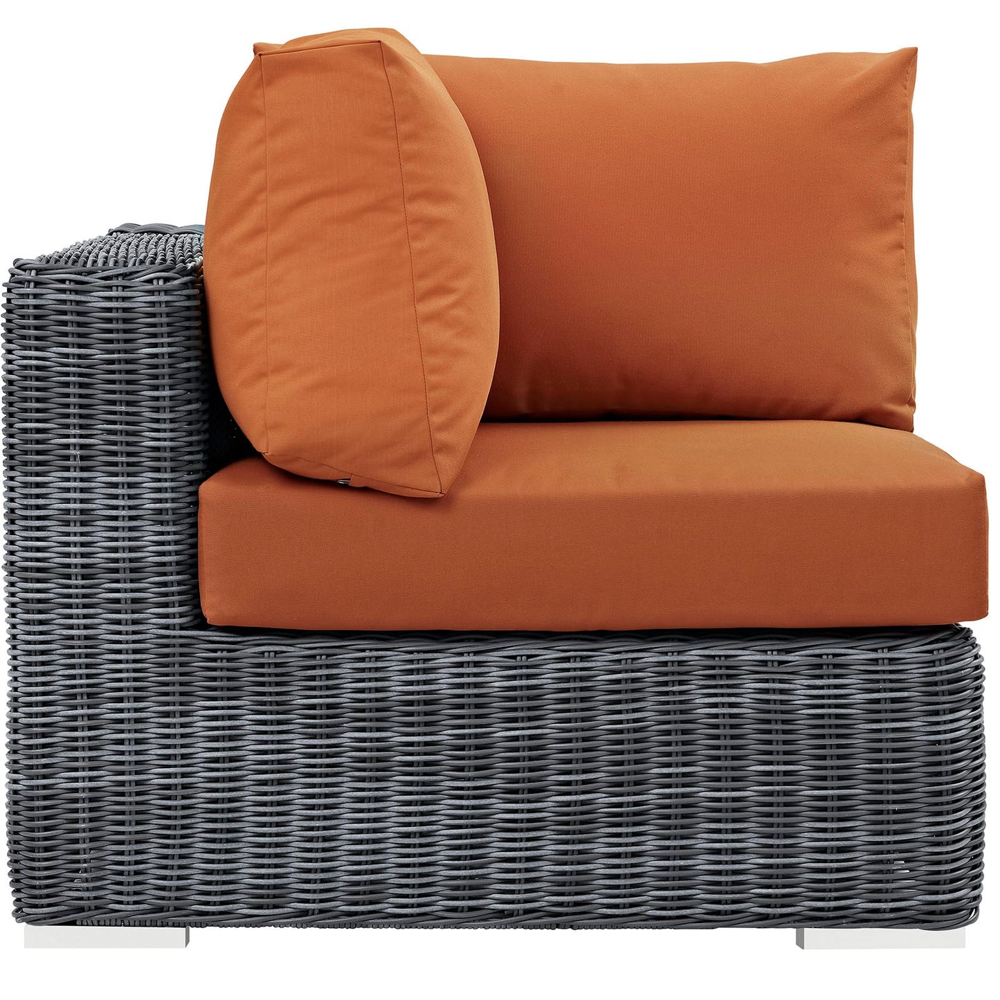 Modway Furniture Summon Outdoor Patio Sunbrella Corner - EEI-1870-GRY-BEI