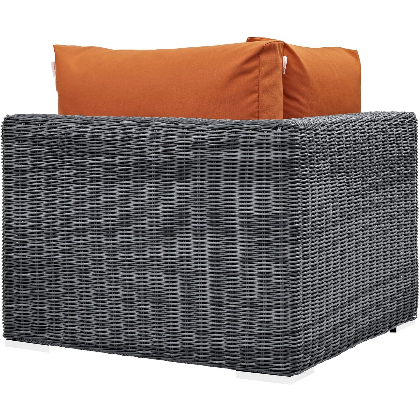 Modway Furniture Summon Outdoor Patio Sunbrella Corner - EEI-1870-GRY-BEI