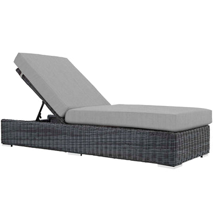 Modway Furniture Summon Outdoor Patio Sunbrella® Chaise Lounge - EEI-1876-GRY-BEI