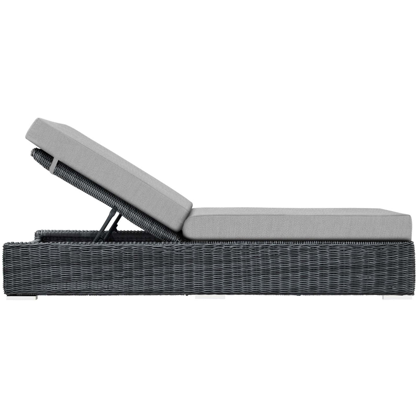 Modway Furniture Summon Outdoor Patio Sunbrella® Chaise Lounge - EEI-1876-GRY-BEI