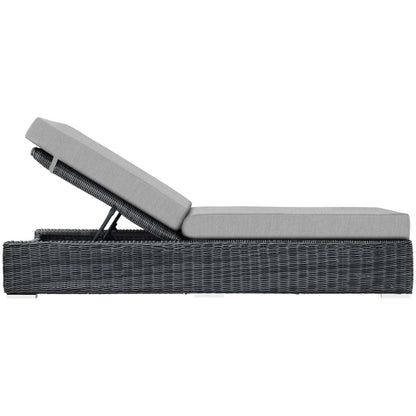 Modway Furniture Summon Outdoor Patio Sunbrella® Chaise Lounge - EEI-1876-GRY-BEI
