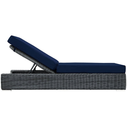 Modway Furniture Summon Outdoor Patio Sunbrella® Chaise Lounge - EEI-1876-GRY-BEI