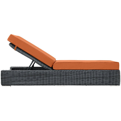 Modway Furniture Summon Outdoor Patio Sunbrella® Chaise Lounge - EEI-1876-GRY-BEI