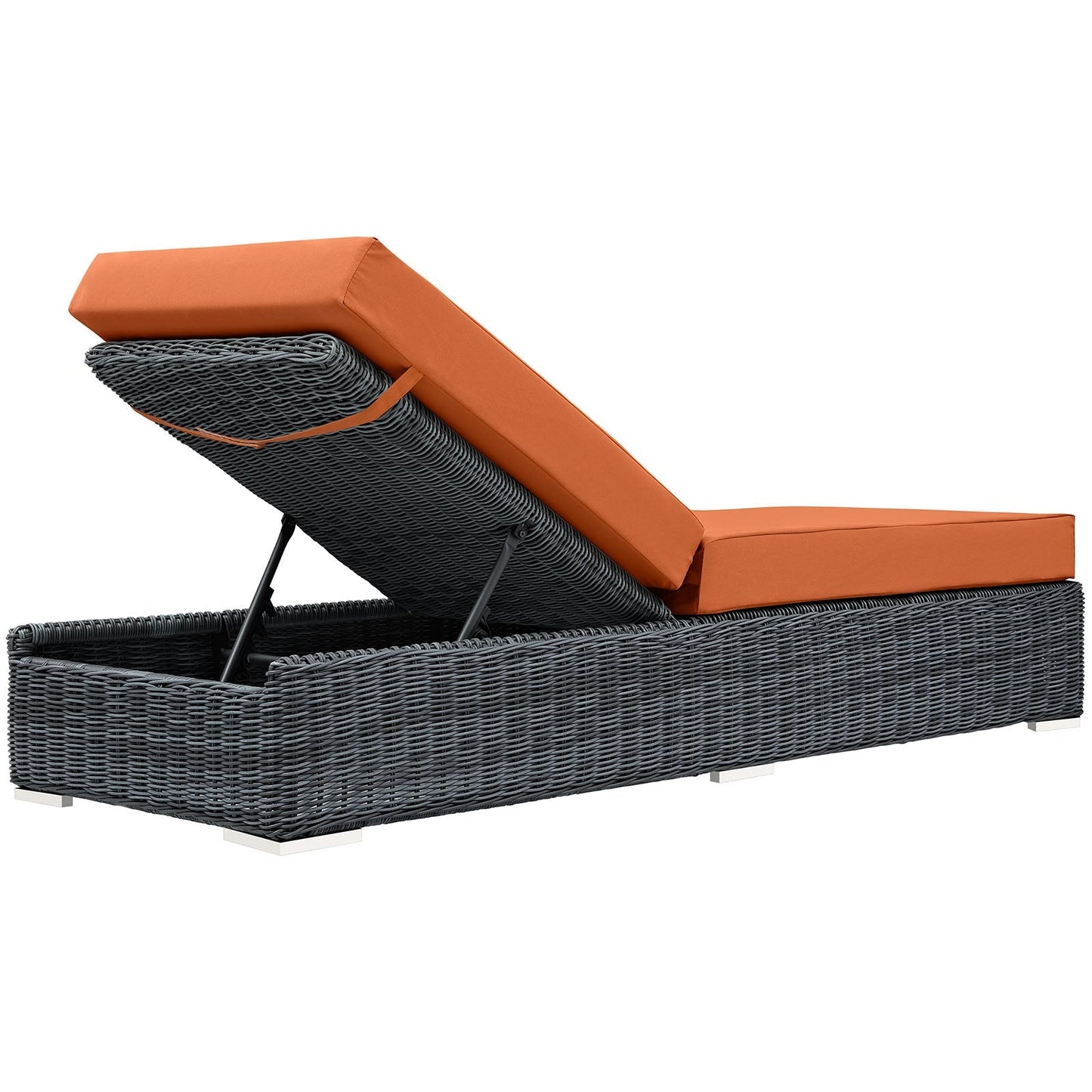 Modway Furniture Summon Outdoor Patio Sunbrella® Chaise Lounge - EEI-1876-GRY-BEI