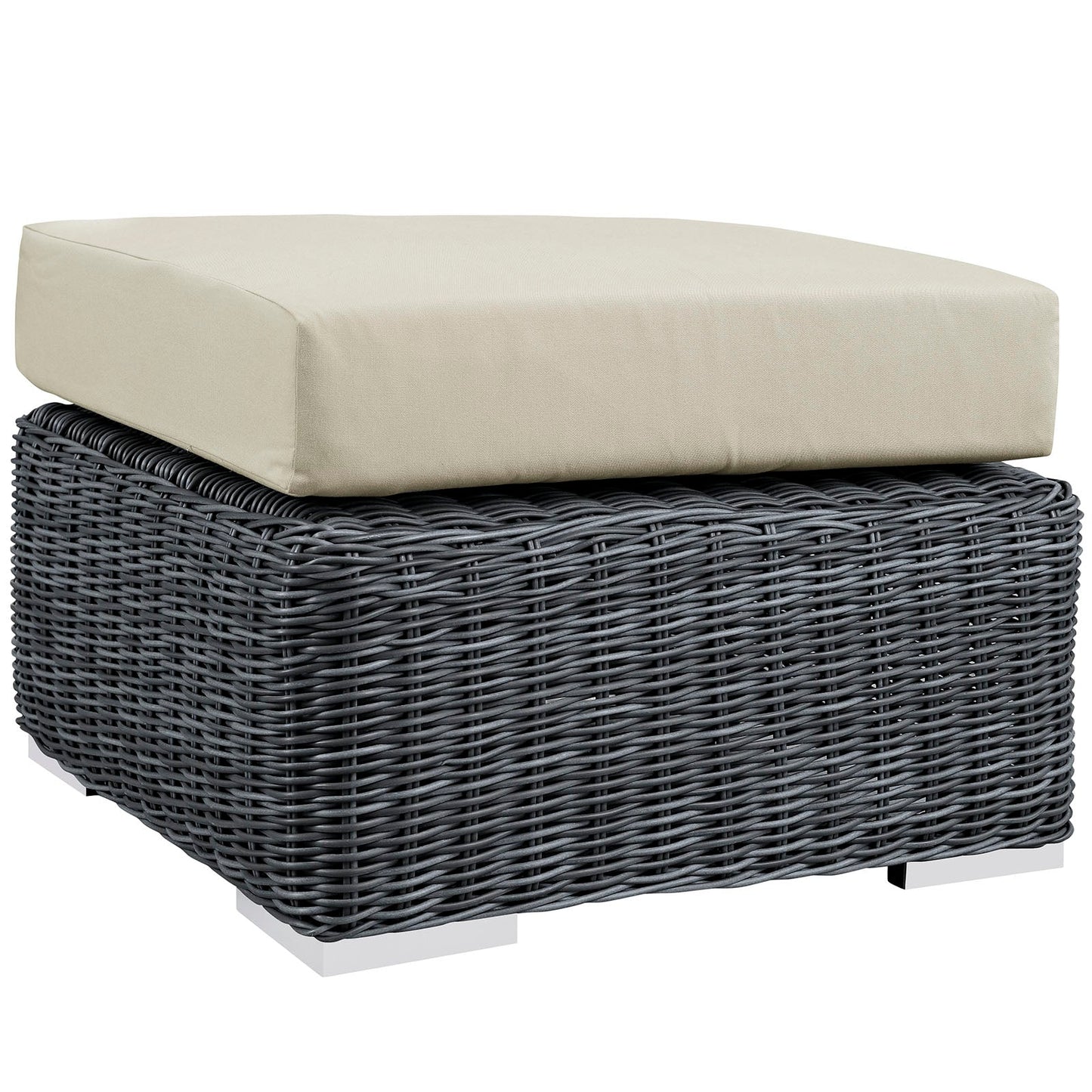 Modway Furniture Summon 5 Piece Outdoor Patio Sunbrella Sectional Set by Modway - EEI-1893-GRY-BEI-SET