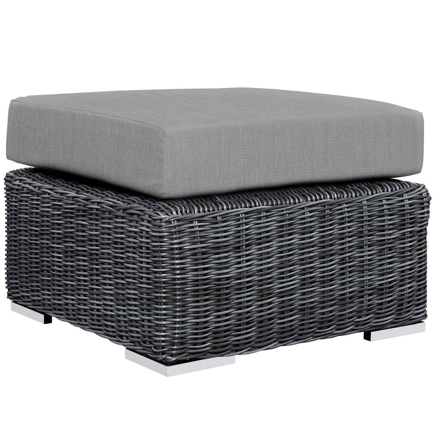 Modway Furniture Summon 5 Piece Outdoor Patio Sunbrella Sectional Set by Modway - EEI-1893-GRY-BEI-SET