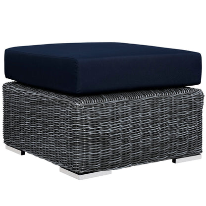 Modway Furniture Summon 5 Piece Outdoor Patio Sunbrella Sectional Set by Modway - EEI-1893-GRY-BEI-SET