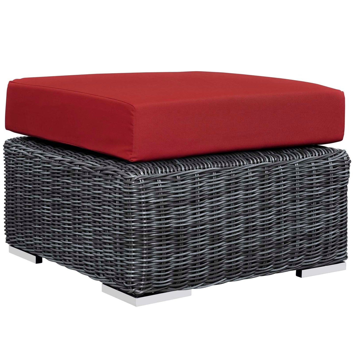 Modway Furniture Summon 5 Piece Outdoor Patio Sunbrella Sectional Set by Modway - EEI-1893-GRY-BEI-SET